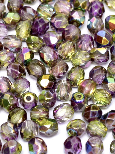 10-Fire Polished Beads_4mm_00030-95000 _Magic Orchid