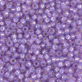 30-Miyuki Round Rocailles 8_0 (Seed Beads)_0574_Dyed Liliac Silver Lined Alabaster