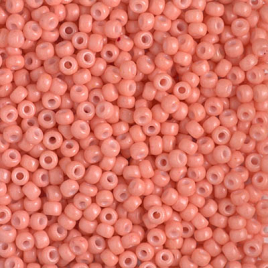 46-Miyuki Round Rocailles 8_0 (Seed Beads)_4462_Duracoat Opaque Dk Salmon